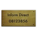 Company name plate