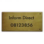 Company name plate