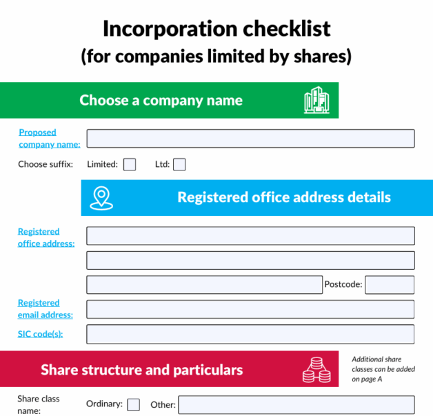 Formation checklist