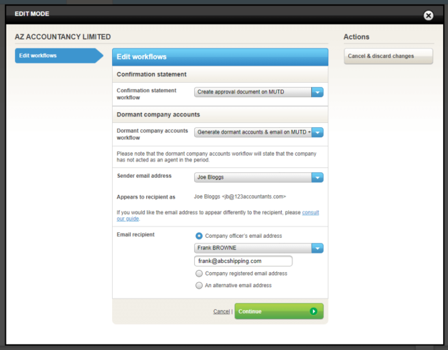 Editing company workflows
