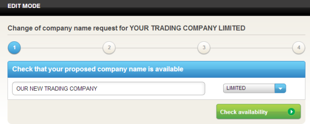 Name check your new company name